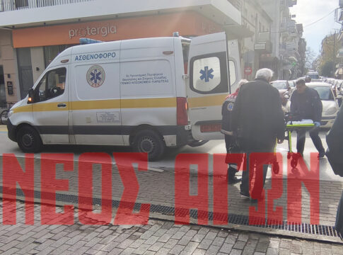 Επικίνδυνη βάση με βίδες στον πεζόδρομο της Χατζημήτρου - τραυματίστηκε γυναίκα (ΦΩΤΟ)