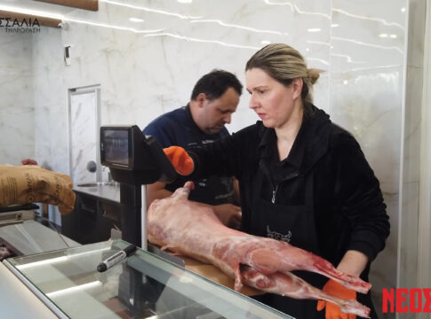 Πασχαλινή αγορά στα κρεοπωλεία της Καρδίτσας