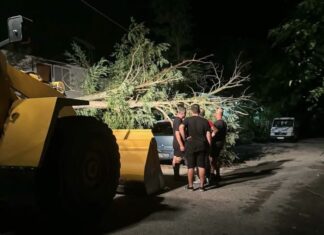 Mεγάλες καταστροφές από το μπουρίνι στο Δ. Φαρκαδόνας
